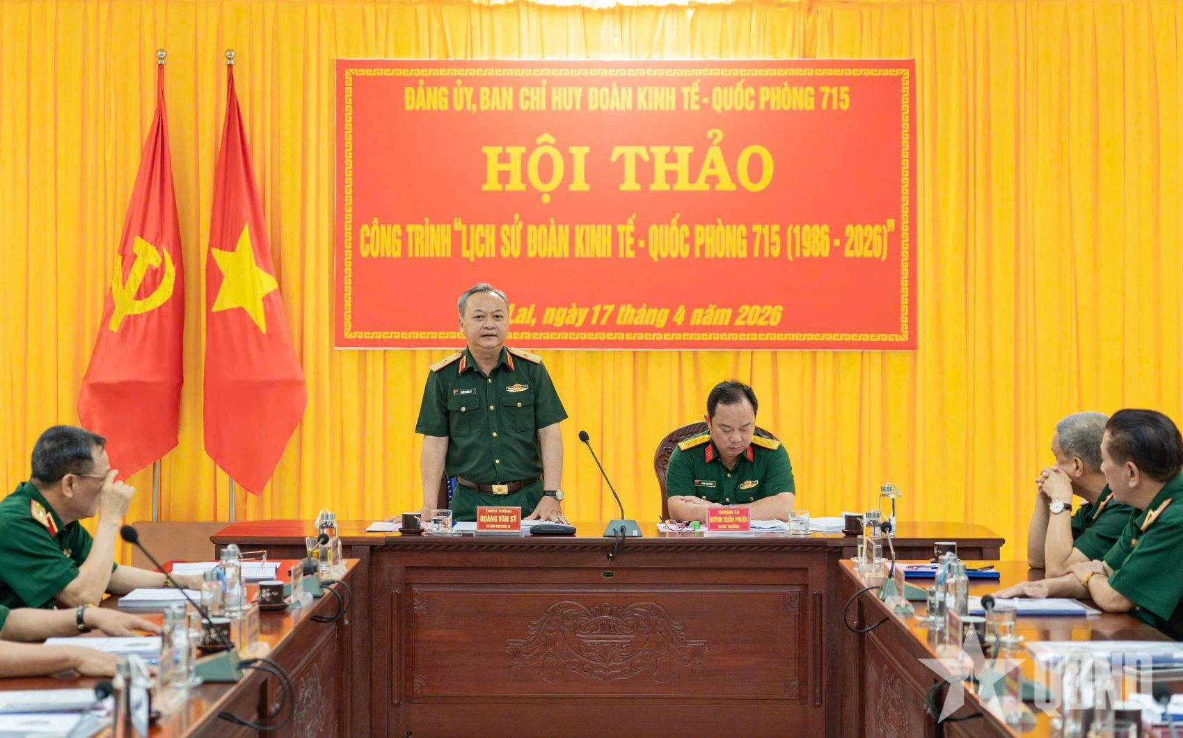 Đoàn Kinh tế - Quốc phòng 715 tổ chức Hội thảo công trình lịch sử 40 năm xây dựng và phát triển